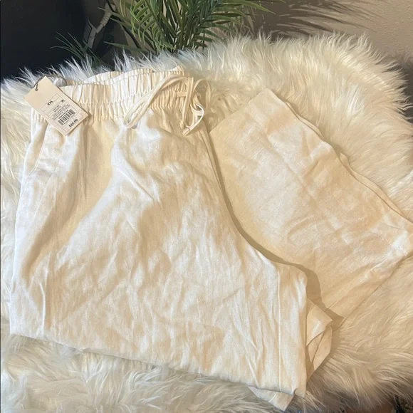 NWT a new day Women's Plus Size Linen Pants - Picture 1 of 6